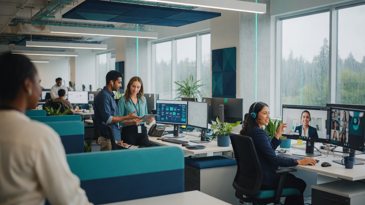 Modern Pacific Northwest office workspace